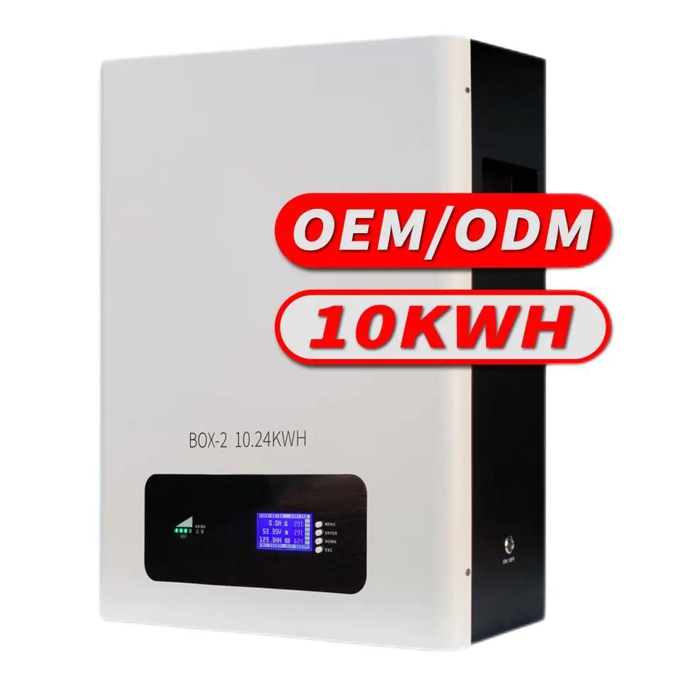 48V Battery 200ah Low-Power Wall Mounted LiFePO4 Battery 10kwh Household Solar Energy System Energy Storage