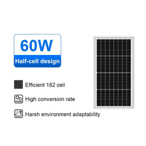 Solar Charging System 60W Single Crystal Silicon Charging Panel, Photovoltaic Module, Solar Panel