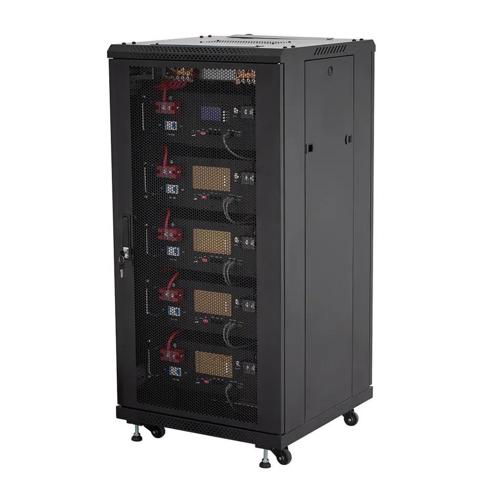 Self-Sustaining Residential Solar Energy - 48V 200ah Lithium Battery Storage in a Cabinet