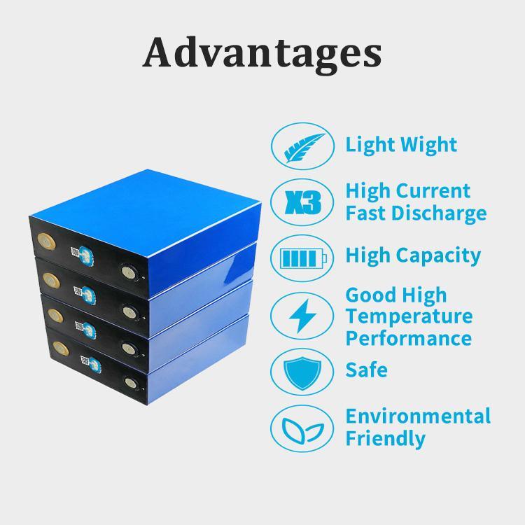 A Grade New 4PCS Prismatic LiFePO4 Battery Cell 3.2V 50ah 200ah 280ah Lithium Ion Prismatic Battery LiFePO4 100ah Battery Cells