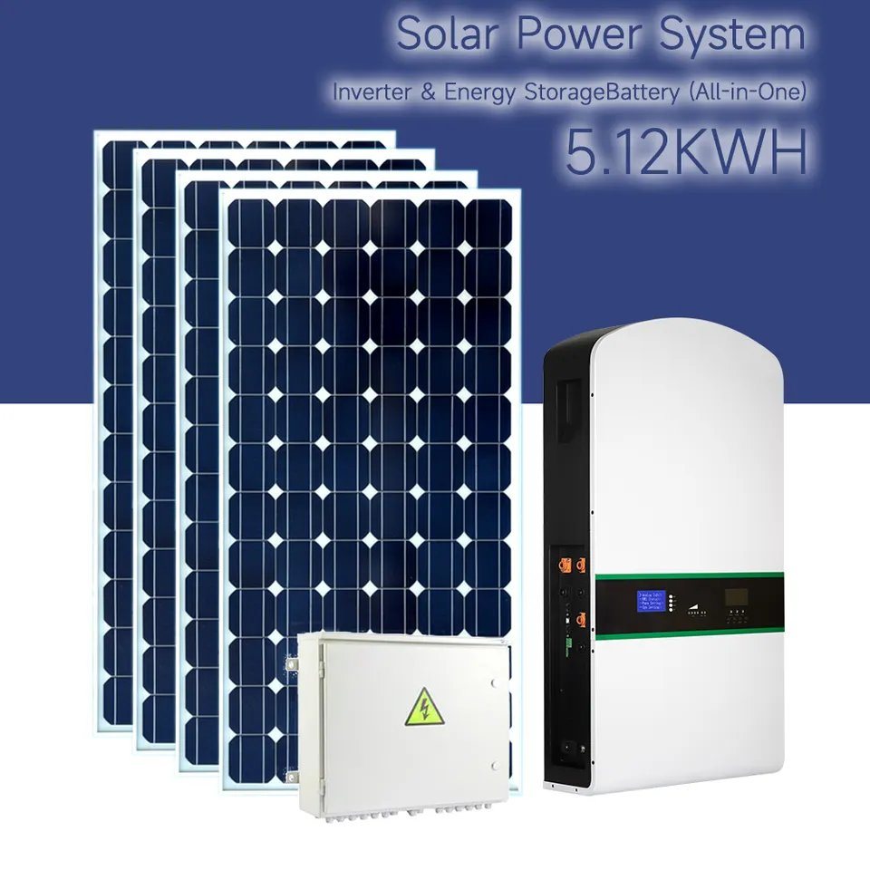 5kw 10kw PV Inverter Lithium Batteries Powerwall Solar Energy System Home Power Solargenerator for House Resident Villa